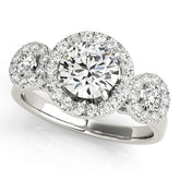 Engagement Rings Halo Round - TN84336-B
